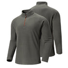 Men's Fleece Pullover Sweatshirt | Stand Collar with Half-Zip | Soft Warm Insulated Lining | Long Sleeves with Ribbed Cuffs | Durable Breathable Fabric | Casual Fashionable Design | Ideal for Layering