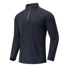 Men's Fleece Pullover Sweatshirt | Stand Collar with Half-Zip | Soft Warm Insulated Lining | Long Sleeves with Ribbed Cuffs | Durable Breathable Fabric | Casual Fashionable Design | Ideal for Layering