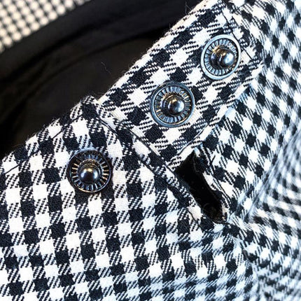 Men's Elegant Vintage Houndstooth Beret | Classic British Style | Premium Comfortable Fabric | Timeless Pattern | Sophisticated Fashion Accessory | Versatile Fit for Casual & Formal Outfits