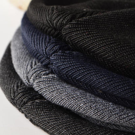 Men's Outdoor Hat | Warm Wool Acrylic Blend | Straight Brim | Flat Weave Round Top | Sun & Wind Protection | Hiking Camping | Color Options: Black, Navy Blue, Dark Gray, Charcoal Gray