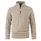 Men's Polar Fleece Sweatshirt | Retro Casual Style | Half Zip | Solid Color | Long Sleeve | Warm & Breathable | Ideal for Autumn & Winter | Versatile for Travel & Outdoor Activities | Fashionable Activewear