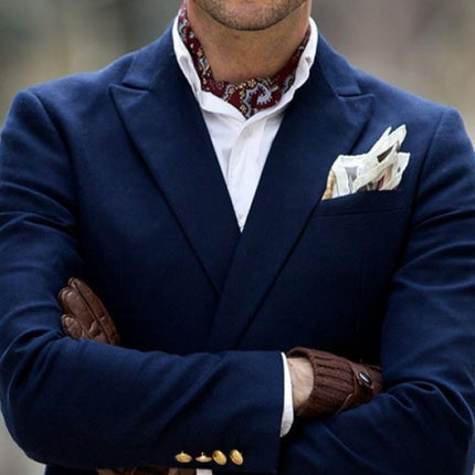 Men's Vintage Ascot Scarf | Classic Design | High-Quality Fabric | Versatile Styling | Elegant Accessory for Formal & Casual Occasions | Timeless Fashion | Easy to Maintain | Perfect for Weddings & Parties