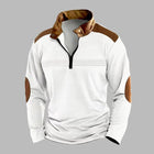 Men's Casual Sweatshirt | Colorblock Design | Stand Collar with Zipper | Long Sleeve | Regular Fit | Cotton-Blend Fabric | Layerable Outerwear | Sporty and Bold | Available in Multiple Sizes