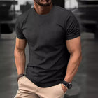 Men's Breathable Ice Silk T-Shirt | Round Neck Short Sleeve | Lightweight Moisture-Wicking | UV Protection | Casual Versatile Styling | Summer Comfort