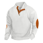 Men's Waffle Textured Sweatshirt | Stand Collar | Long Sleeve | Casual & Sporty Outdoor Wear | Warm & Breathable Knit | Multiple Colors | Versatile for Hiking & Everyday Use | Sizes Available