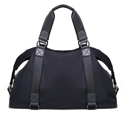 Men's Travel Bag | Large Capacity Duffel | Oxford Cloth | Zipper Closure | Storage | Plain Pattern | Horizontal Square Shape