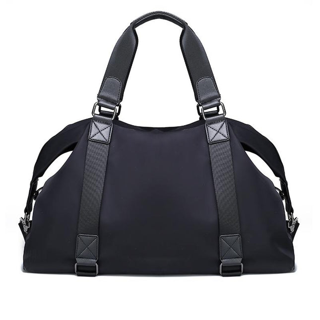 Men's Travel Bag | Large Capacity Duffel | Oxford Cloth | Zipper Closure | Storage | Plain Pattern | Horizontal Square Shape