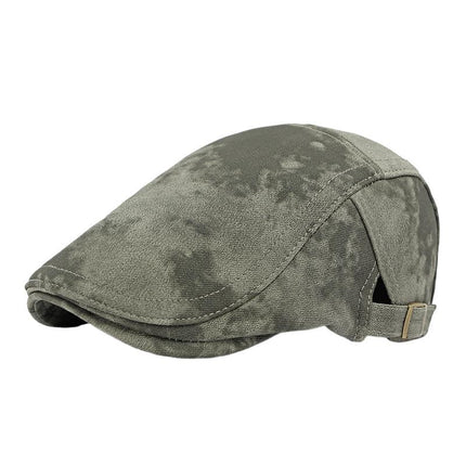 Men's British Retro Beret | Tie-Dye Design | Vintage Style | Comfortable Fit | Premium Fabric | Lightweight & Breathable | Classic Elegance | Unique Fashion Accessory