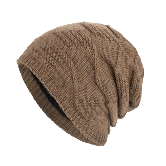 Men's Vintage Knitted Hat | Plush Lined | Warm Winter Beanie | Retro Style | Cozy Cold Weather Accessory | High-Quality Acrylic Yarn | Soft and Insulating Interior | Snug Fit for All Head Sizes | Casual and Outdoor Wear
