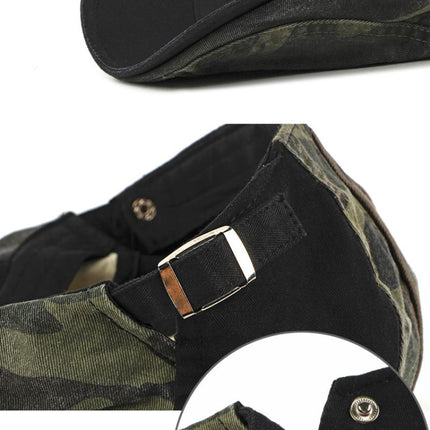 Men's Camouflage Beret Hat | Classic Military Style | Trendy Streetwear Accessory | Soft Durable Fabric | Iconic Design | Comfortable Fit | Versatile Fashion | Timeless Appeal | Perfect for Casual & Outdoor Adventures