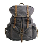 Men's Retro Outdoor Backpack | Large Capacity Canvas Bag | Multi-Pocket Design | Durable Travel Rucksack | Vintage Style Daypack | Adjustable Padded Straps | Rugged Adventure Gear