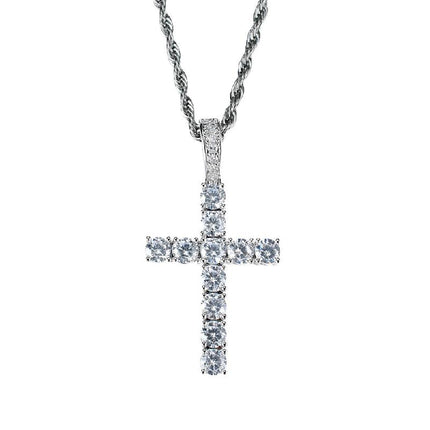 Vintage Cross Necklace | Casual Style | Unisex Jewelry | Pendant Necklace | Fashion Accessory | Retro Design