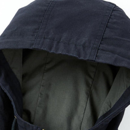 Men's Cotton Hooded Bomber Jacket | Casual Loose Fit | Zipper Closure | Adjustable Hood | Ribbed Cuffs | Breathable Fabric | Functional Pockets | Lightweight Outerwear