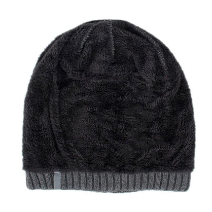 Men's Vintage Warm Knitted Hat | Plush Lined | Winter Beanie | Classic Retro Style | Cozy Insulation | Breathable Acrylic | Timeless Design | Soft and Comfortable | Stretchable Fit | Cold Weather Accessory