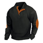 Men's Waffle Textured Sweatshirt | Stand Collar | Long Sleeve | Casual & Sporty Outdoor Wear | Warm & Breathable Knit | Multiple Colors | Versatile for Hiking & Everyday Use | Sizes Available