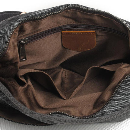 Men's Canvas Shoulder Bag | Retro Ethnic Pattern | Durable Fabric | Adjustable Strap | Multiple Compartments | Vibrant Design | Casual & Travel Use | Secure Closures | Lightweight & Compact