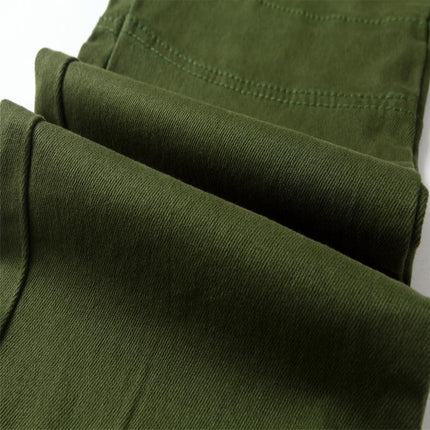 Men's Slim-Fit Jeans | Zipper Decor | Multi-Pocket | Mid-Rise Waist | High-Quality Denim | Casual | Durable & Stretch | Urban Style | Versatile | Streamlined Silhouette | Multiple Sizes Available