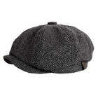 Men's Wool Beret | Vintage Herringbone Pattern Hat | Elegant Headwear for Men | High-Quality Wool | Classic Elegant Style | Comfortable Fit | Timeless Fashion Accessory | Sophisticated Outfit Enhancer