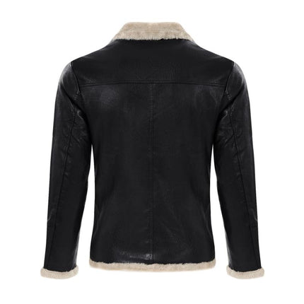 Men's Vintage Leather Jacket | Thick Warm Fur Lapel | Slim Fit | High-Quality Durable Leather | Zipper Closure | Functional Pockets | Versatile Colors | Stylish Design | Perfect for Layering | Winter Fashion