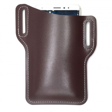 Men's Vintage Leather Waist Bag | Genuine Leather | Outdoor Mobile Phone Holder | Compact Design | Adjustable Strap | Multiple Pockets | Rugged Style