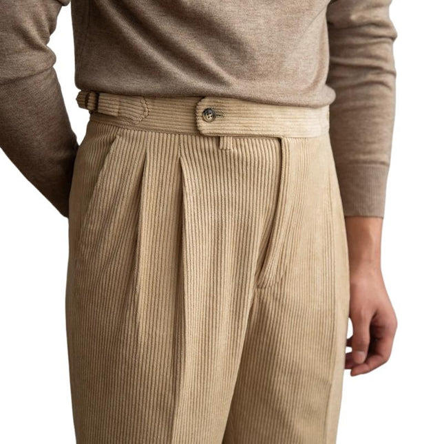 Men's Corduroy Pants | Vintage Relaxed Fit | Full-Length | Premium Fabric | Stylish Silhouette | Versatile Solid Colors | Soft & Warm | Casual to Semi-Formal Wear | Perfect for Fall & Winter
