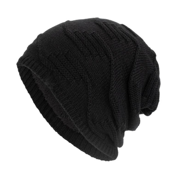 Men's Vintage Knitted Hat | Plush Lined | Warm Winter Beanie | Retro Style | Cozy Cold Weather Accessory | High-Quality Acrylic Yarn | Soft and Insulating Interior | Snug Fit for All Head Sizes | Casual and Outdoor Wear
