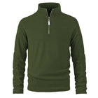 Men's Polar Fleece Sweatshirt | Retro Casual Style | Half Zip | Solid Color | Long Sleeve | Warm & Breathable | Ideal for Autumn & Winter | Versatile for Travel & Outdoor Activities | Fashionable Activewear