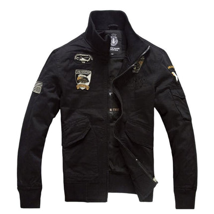 Men's Bomber Jacket | Vintage Zip-Up | Full Front Zipper | Ribbed Stand Collar | Long Sleeves | Durable Fabric Blend | Soft Lining | Casual & Semi-Casual Style | Timeless Outerwear