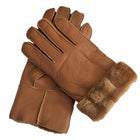 Men's Sheepskin Wool Gloves | Warm Winter Casual Wear | Plain Pattern | Paint Surface Finish | Clothing Accessories
