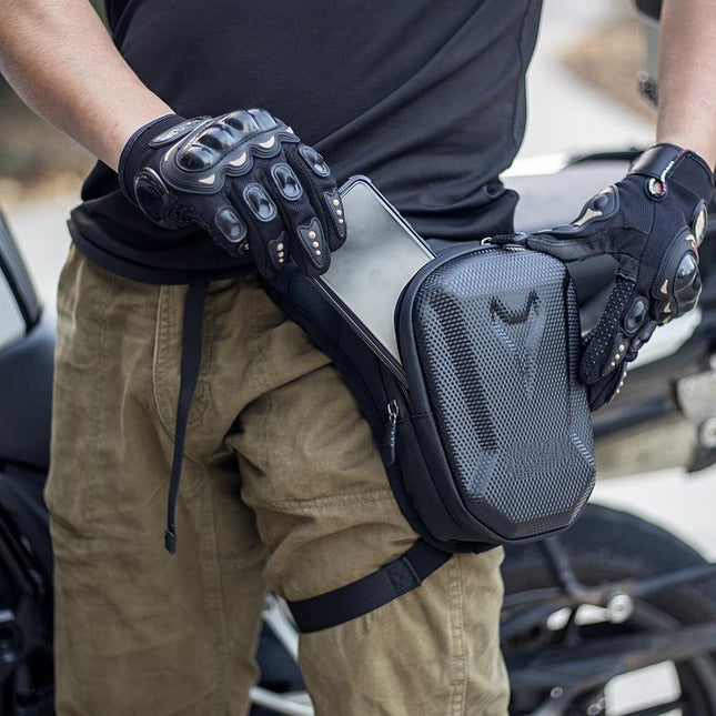 Men's Waterproof Leg & Waist Bag | Outdoor Cycling & Motorcycle | Versatile Design | Adjustable Straps | Multiple Compartments | Durable & Lightweight | Rugged Adventure Accessory