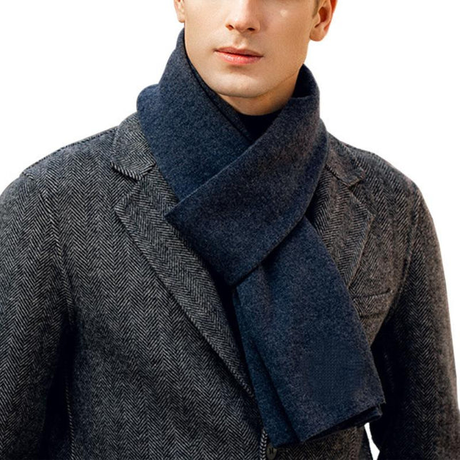 Men's Cashmere Scarf | Winter Warm | Skin-Friendly | Luxurious Soft Feel | Lightweight & Breathable | Superior Warmth | Hypoallergenic | Elegant Versatile Design | Durable Fashion Accessory