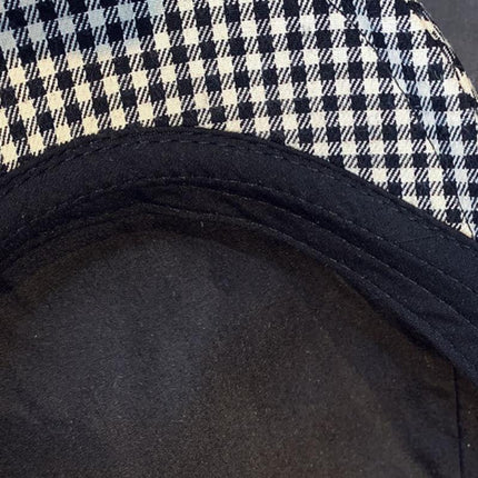 Men's Elegant Vintage Houndstooth Beret | Classic British Style | Premium Comfortable Fabric | Timeless Pattern | Sophisticated Fashion Accessory | Versatile Fit for Casual & Formal Outfits