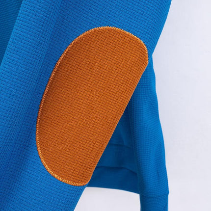 Men's Waffle Textured Sweatshirt | Stand Collar | Long Sleeve | Casual & Sporty Outdoor Wear | Warm & Breathable Knit | Multiple Colors | Versatile for Hiking & Everyday Use | Sizes Available