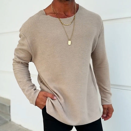 Men's Vintage Style Long Sleeve T-Shirt | Round Neck | Casual Printed Design | Soft Polyester Fabric | Available in S-3XL | Versatile Top for Casual Wear & Layering | Ideal for All Seasons