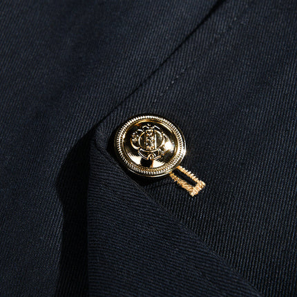 Men's Vintage Lapel Button Jacket | Casual Solid Coat | Long Sleeves | Polyester Cotton Blend | Versatile Outerwear | Lightweight | Retro Style for All Seasons | Sizes S-3XL | Classic Sophistication